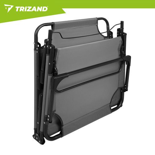 Складаний садовий шезлонг 192x68x28 см Trizand 27633 | Зображення 7