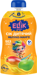 Дитячий сік Elfik Magic Яблуко-манго 175 мл х 12 шт