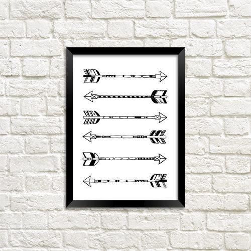 Постер в рамке Стрелы 30x42 см, A3 (MT3_18M015)