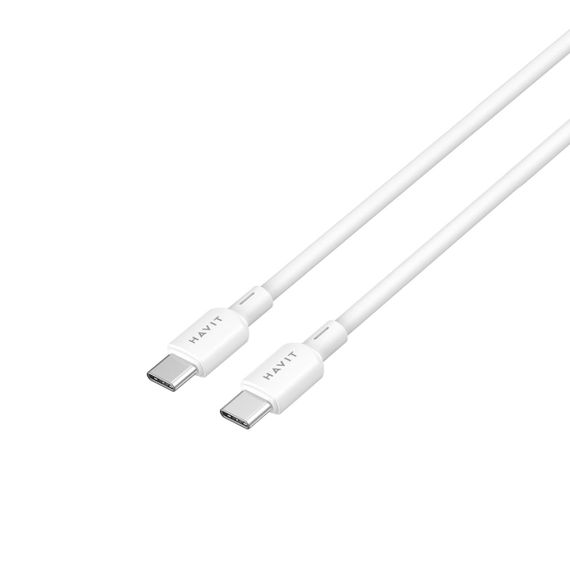 Кабель USB-C - USB-C HAVIT CBX310 PD60W 3A 2м White | Зображення 3
