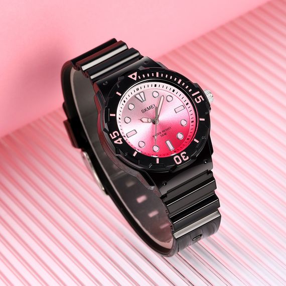 Жіночий годинник Skmei 2012BKPK Black-Pink | Зображення 2