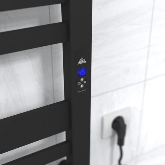 Електрична рушникосушарка Laris Зебра Тетріс ЧФ(Ч)12 500 х 1100 Е (підкл. справа) | Зображення 4