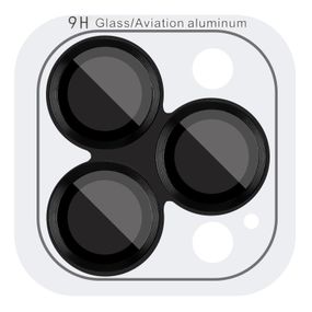 Захисне скло Metal Classic на камеру (у упак.) для Apple iPhone 14 Pro (6.1") / 14 Pro Max (6.7") Чорний / Midnight