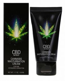 Стимулюючий крем для чоловіків Shots-CBD Cannabis Masturbation Cream For him, 50 ml sexstyle