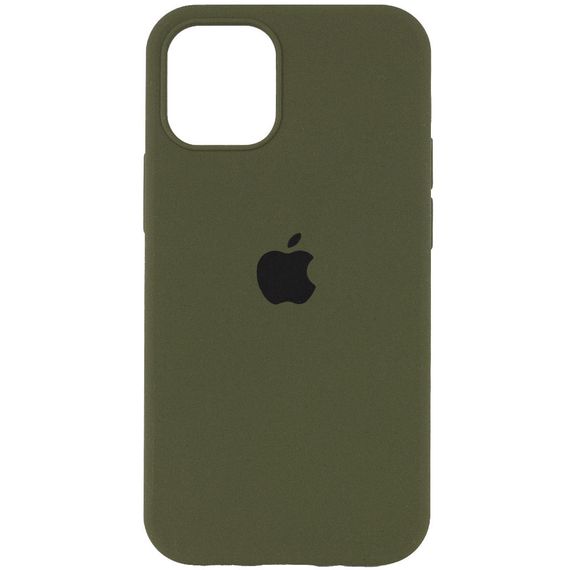 Чохол Silicone Case Full Protective (AA) для Apple iPhone 14 (6.1") Зелений/Dark Olive