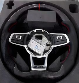 Руль (для GTI, Карбон -2025 Красный) для Volkswagen Golf 6 2008-2014 гг