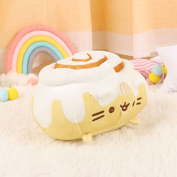 Плюшева м'яка іграшка Кіт Пушин Сінабон 18х14см Pusheen Cat | Зображення 2