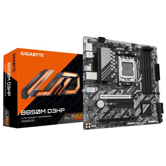 Материнская плата GIGABYTE B850M D3HP sAM5 B850 4xDDR5 M.2 HDMI DP mATX B850M_D3HP | Зображення 3
