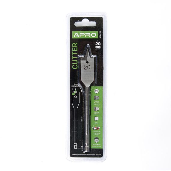 Свердло пір'яне Ø20 мм, довжина 150 мм Cutter APRO 8302771 | Зображення 1