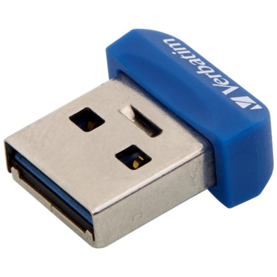 USB флеш накопичувач Verbatim 64GB Store 'n' Stay NANO Blue USB 3.0 (98711) | Зображення 2