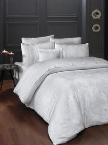 Комплект постельного белья First Choice Vip Satin Moonlight 200x220 Buhara White