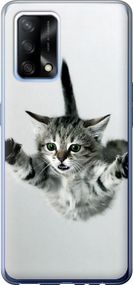 Чехол на Oppo A74 Летящий котёнок "2322u-2305-17620"