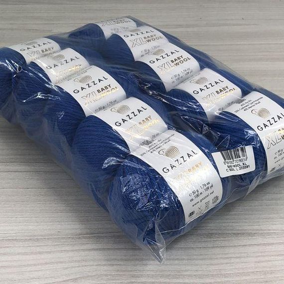 Пряжа Gazzal – Baby Wool XL колір 830 Ультрамарин | Зображення 3