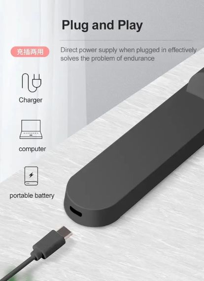 Світильник акумуляторний магнітний XO YH08A Kubi 1200mAh LED, чорний | Зображення 3