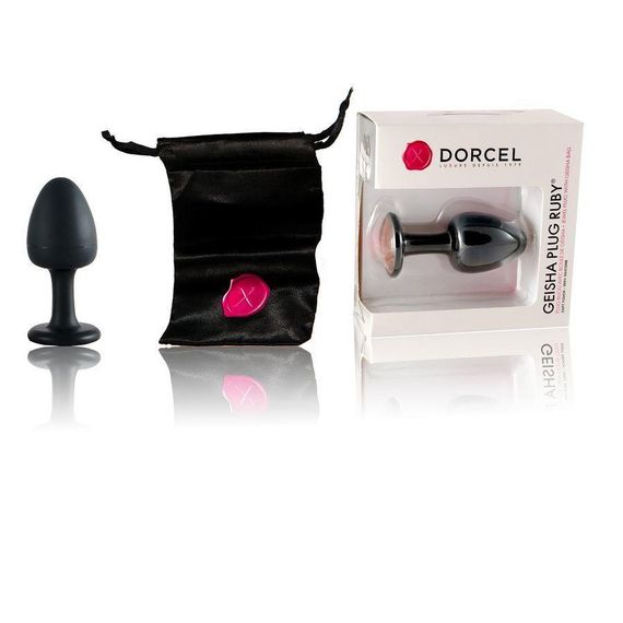 Анальна пробка Dorcel Geisha Plug Ruby M з кулькою всередині, створює вібрації, макс. діаметр 3,2см | Зображення 2