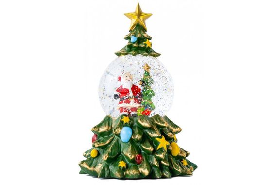 Новорічний сніжний світильник-декор Ялинка XHF-8001 (47454-XHF-8001_813) | Зображення 2
