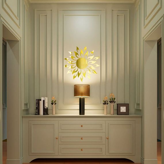 Дзеркальний декор акриловий самоклеючий золото, 27шт (D) SW-00002503 | Зображення 5