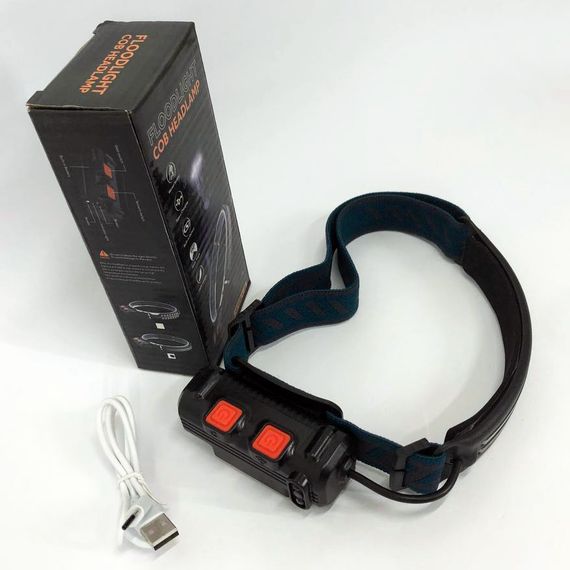 Надпотужний налобний ліхтар BL-W691-2COB, Налобний ліхтар з usb зарядкою на голову для бігу PY-81 | Зображення 8