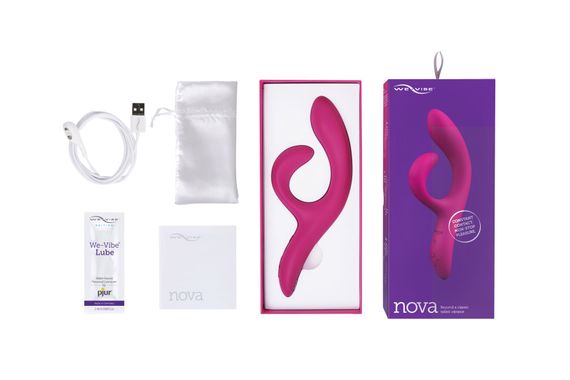 Смарт вібратор-кролик We-Vibe Nova Fuchsia, ергономічний, регульований кут нахилу стовбура | Зображення 5