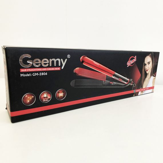 Плойка утюжок гофре для волос GEMEI GM-2806 | Зображення 2