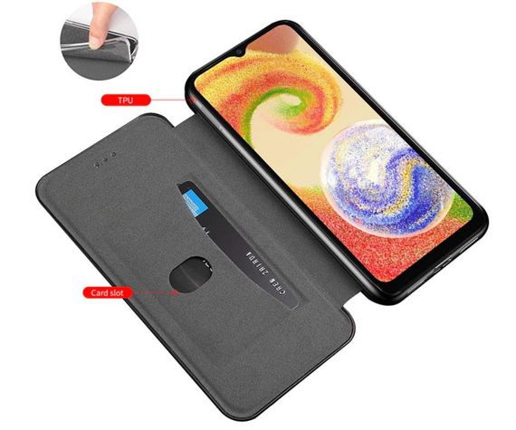 Чохол-книжка Primolux Besus для телефону Samsung Galaxy A04E (SM-A042) - Black | Зображення 3