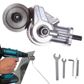 Насадка ножиці на дриль для різання металу / Будівельні ножиці на дриль або шуруповерт