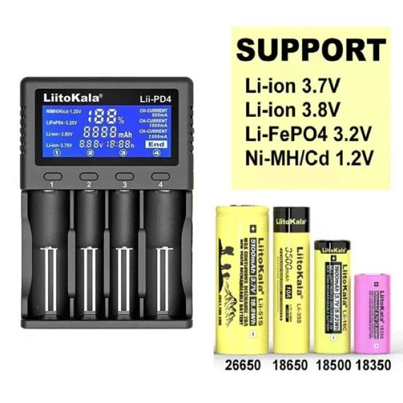 Зарядное устройство LiitoKala Lii-PD4 | Зображення 4