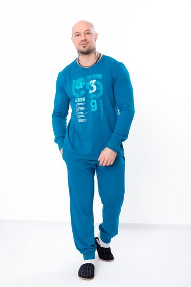 Піжама чоловіча Носи своє 50 Бірюзовий (p-13659-189499)
