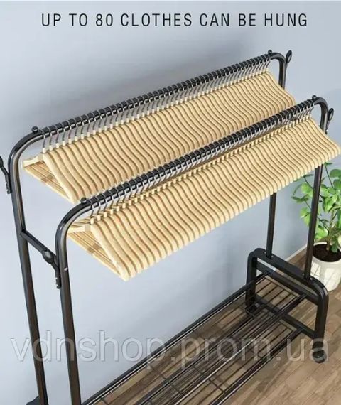 Стойка-вешалка для одежды и обуви двойная Multipurpose Hanger | Зображення 6