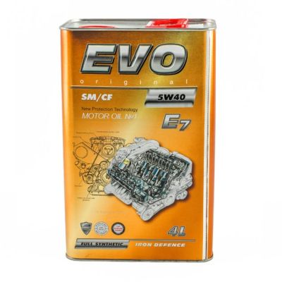 Моторное масло EVO E7 5W-40 SN/CF 4L (E7 4L 5W-40)