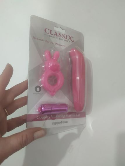 (ЛОПНУВШИй БЛІСТЕР) Набір 3в1 CLASSIX Couples Vibrating Starter Kit (міні вібратор, ерекційне кільце, вібро sexstyle | Зображення 1