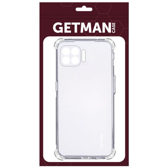 TPU чохол GETMAN Ease logo посилені кути Full Camera для Oppo Reno 4 Lite Безбарвний (прозорий) | Зображення 3
