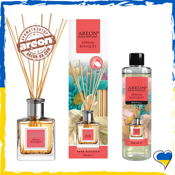 Набор  Areon Spring Bouquet аромадиффузор+наполнитель