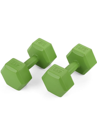 Гантелі для фітнесу композитні Gymtek 2х4кг зелений