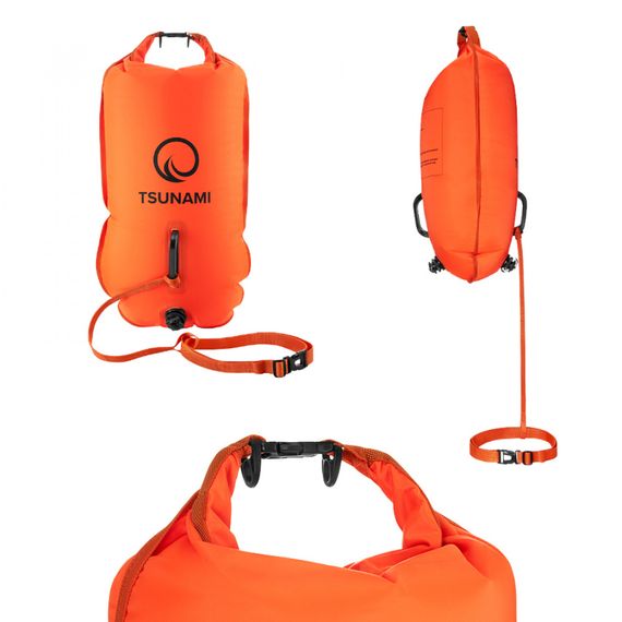 Буй для плавання TSUNAMI надувний 2 в 1 Orange (P-5907739312716) | Зображення 5