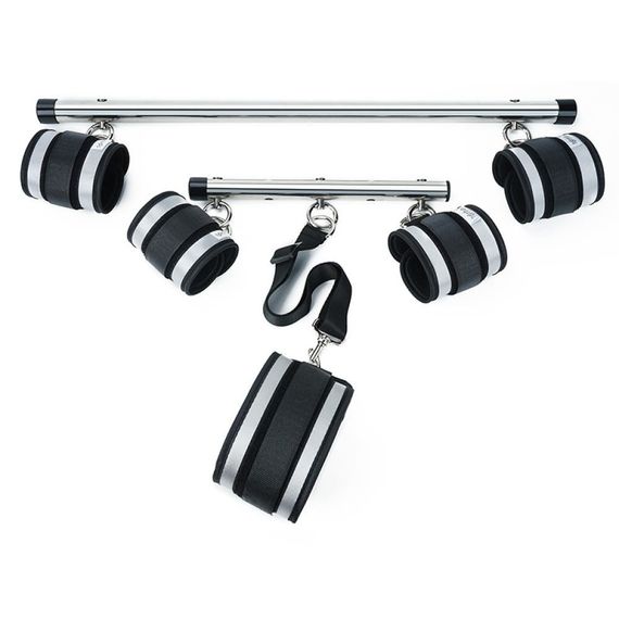 Комплект фіксуючої розпірки з регулюванням Roоmfun Adjustable Spreader Bar Kit чорний/сірий sexstyle | Зображення 2