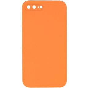 Чохол Silicone Case Square Full Camera Protective (AA) NOLOGO для Apple iPhone 7 plus/8 plus (5.5") Помаранчевий / Papaya