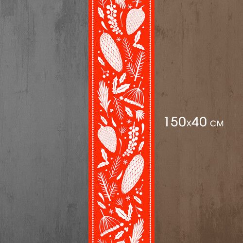 Доріжка на стіл Елементи св'ята 150x40 см (DR__23NG029) | Зображення 2