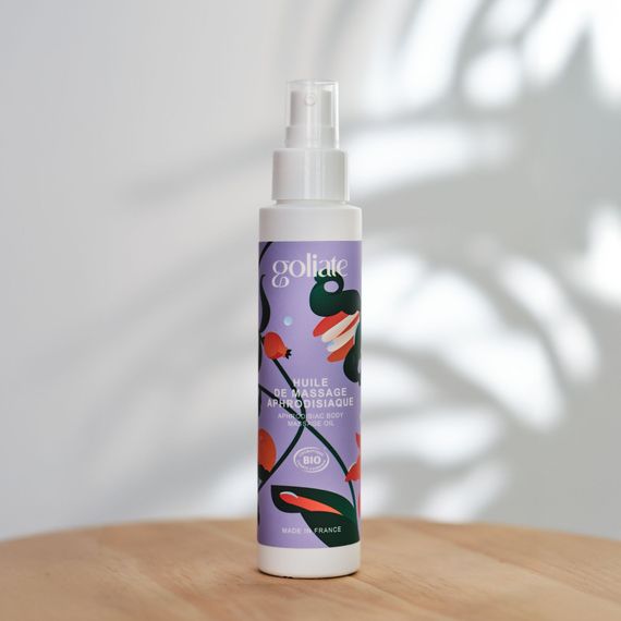 Масажна олія Goliate Huile De Massage Aphrodisiaque 100 мл, органічна, зігрівальний ефект | Зображення 3
