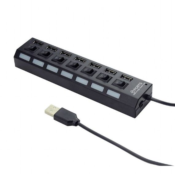 Хаб Gembird UHB-U2P7-03 на 7 портів USB 2.0