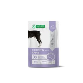 Корм Nature’s Protection Multi-benefit, Chicken with Lamb влажный для собак с курицей и ягненком 100 гр