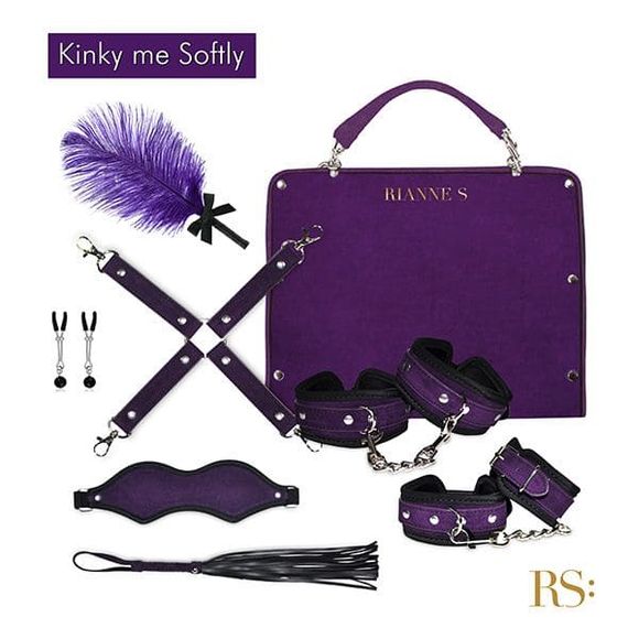 Подарочный набор для BDSM RIANNE S Kinky Me Softly: 8 предметов Фиолетовый