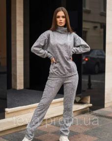 Спортивний костюм для жінок колір сірий розмір M FI_002034