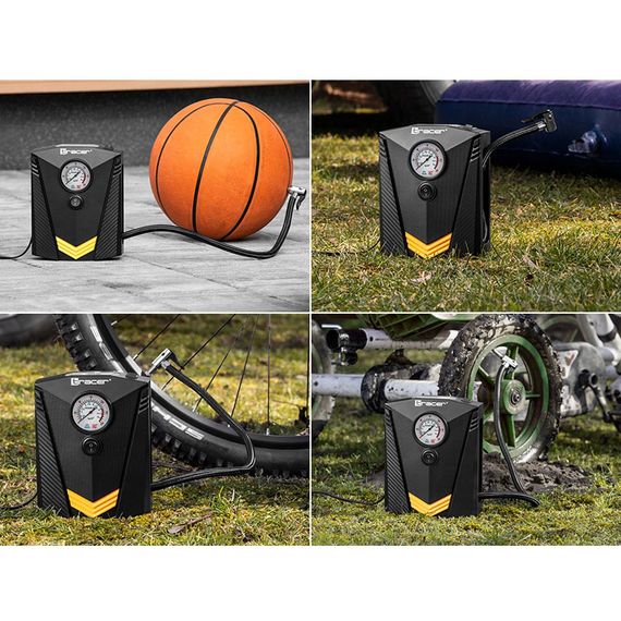 Автомобільний компресор 12V насос із ліхтариком, потужний насос для коліс автомобіля від прикурювача | Зображення 8