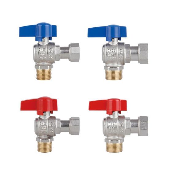 Комплект кутових кранів Thermo Alliance Standart 1/2" ВН -3/4" ВЗ з накидною гайкою для під'єднання котла TAS225RBW1520 | Зображення 4