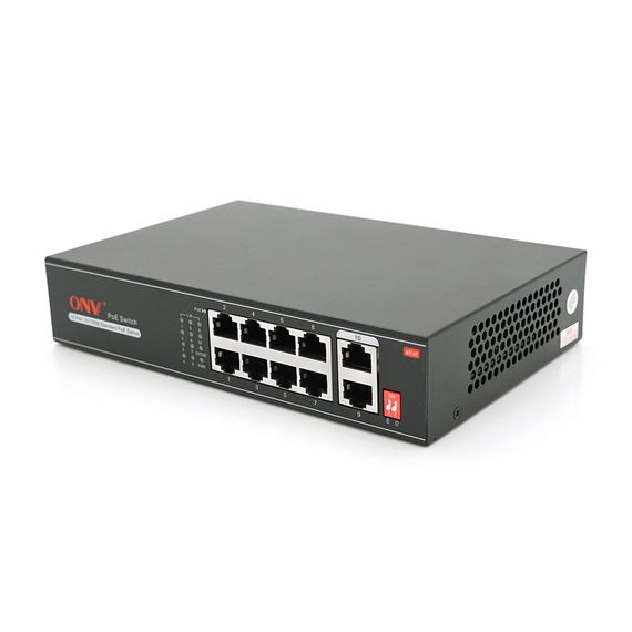 8м ы портовый PoE коммутатор с автоперезапуском ONV-H1108PLD, IEEE802.3a f/at | Зображення 1