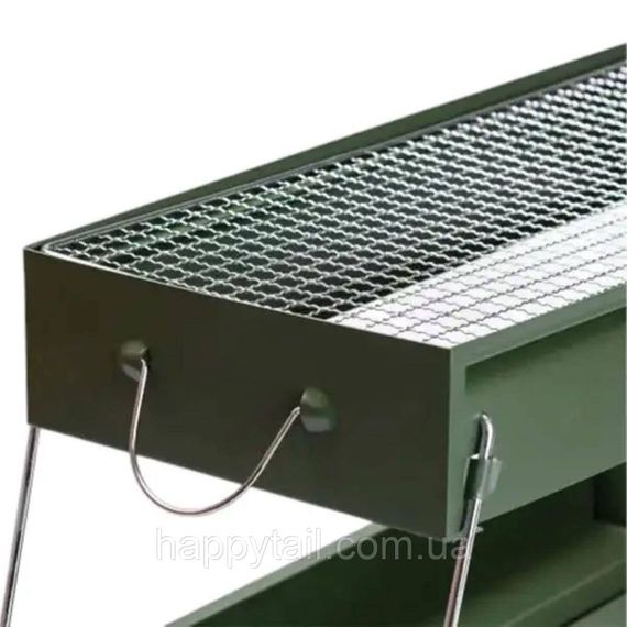 Мангал портативний складаний 51.5×23×25 см з решіткою HP461GR | Зображення 5
