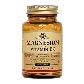 Микроэлемент Магний Solgar Magnesium with Vitamin B6 100 Tabs