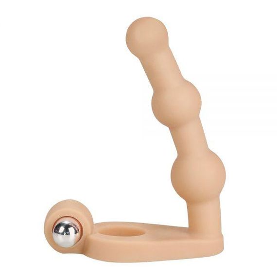 Насадка-страпон вибро анальная The Ultra Soft Bead 6 sexstyle | Зображення 1