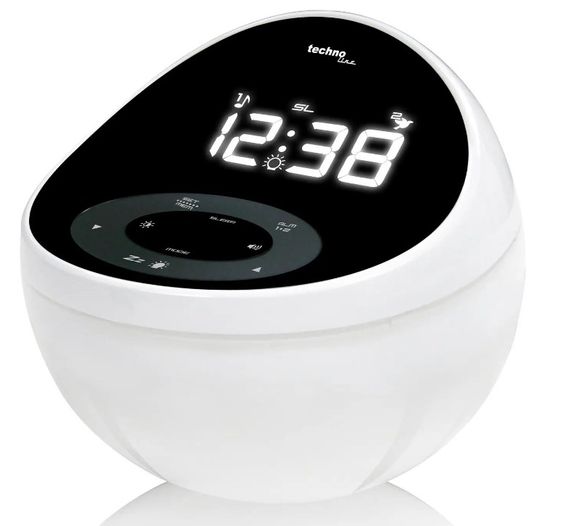 Годинник настільний з радіо Technoline WT500 Black/White (WT500) (DAS301826)